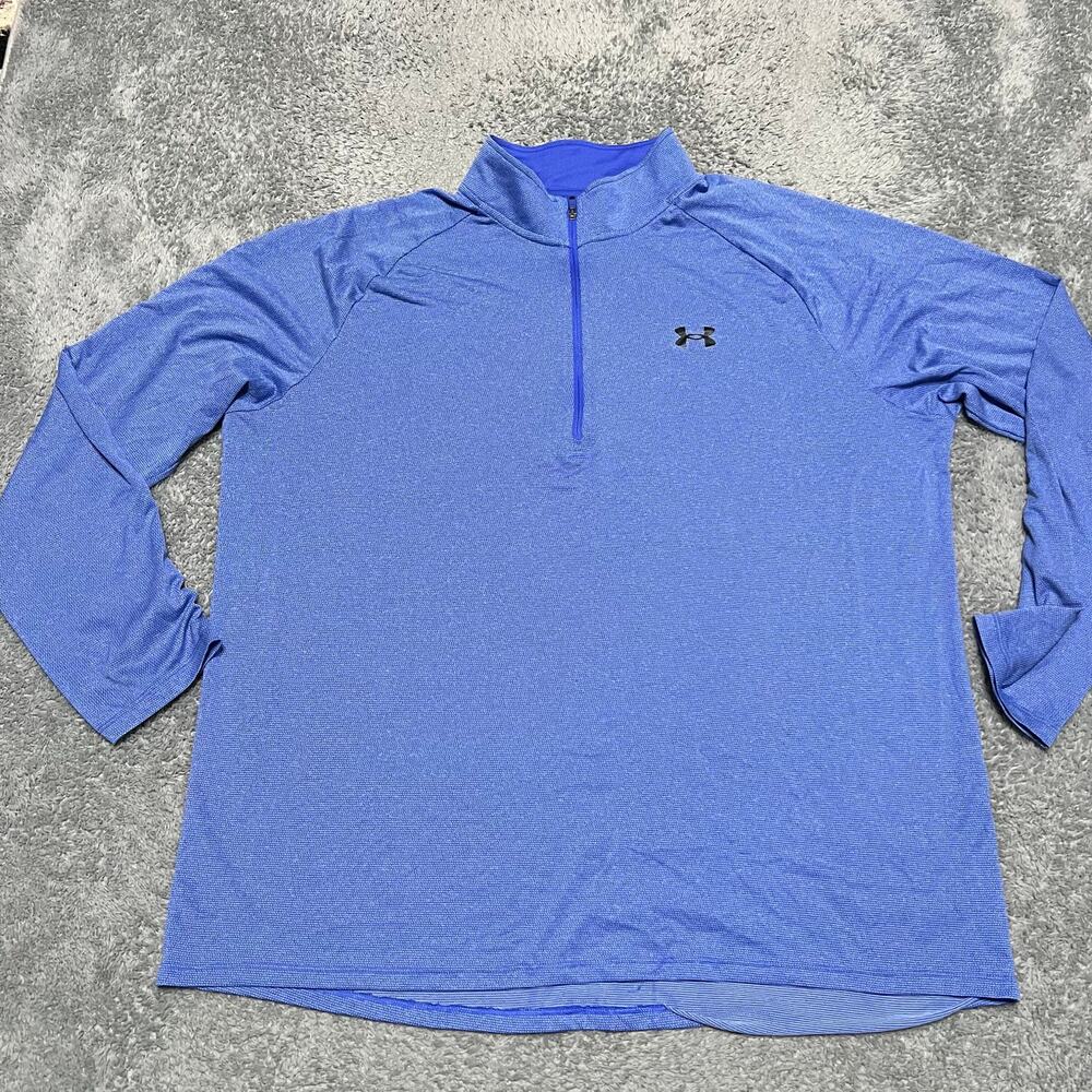 Under Armour UA Shirt Mens XXL Tech Quarter Zip Pullover Loose Golf Heatgear